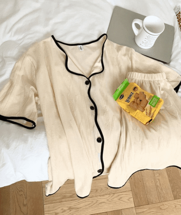 데일리 소프트 여성 여름 잠옷 파자마세트 (3color)
